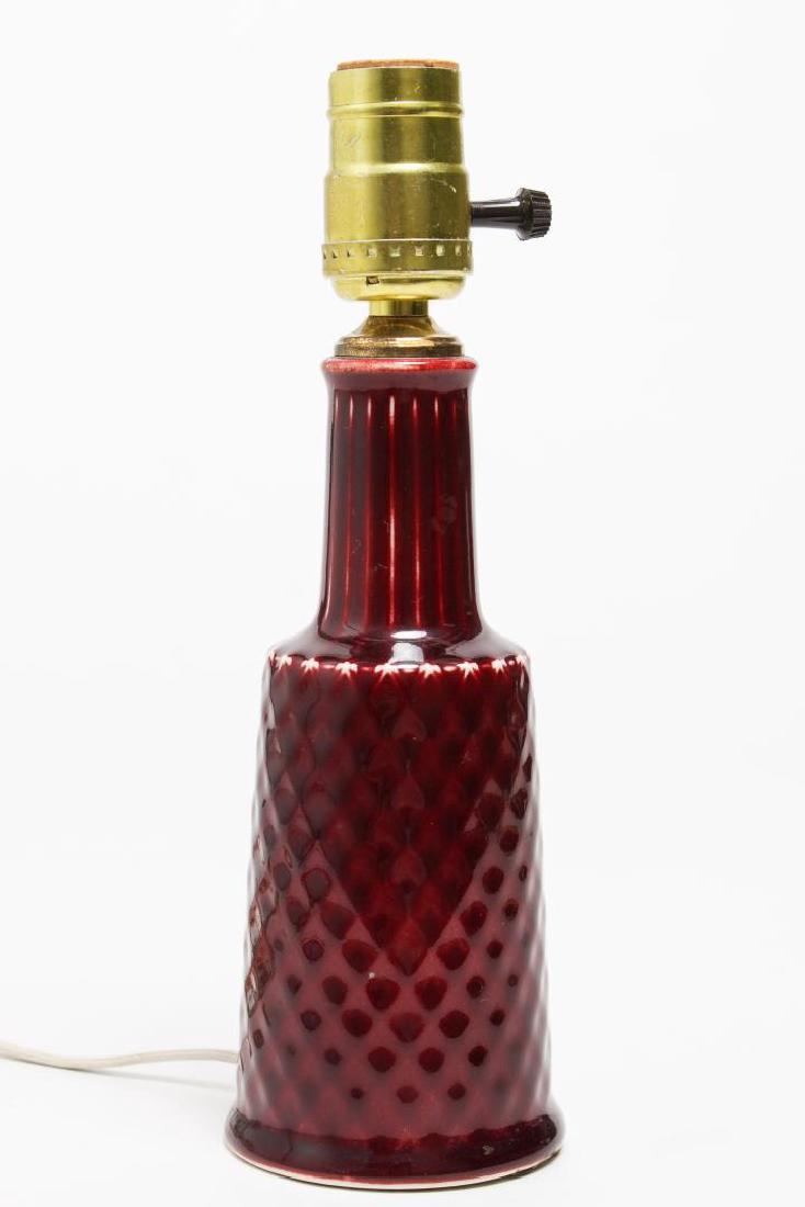 Bing & Grondahl Oxblood-Glazed Porcelain Lamp (1 of 2)
