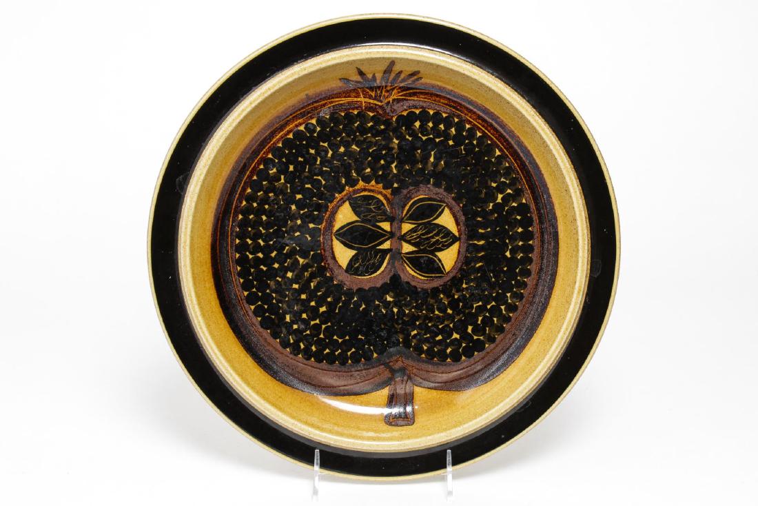 Arabia Finland Mid-Century Modern Pottery Plate (1 of 3)