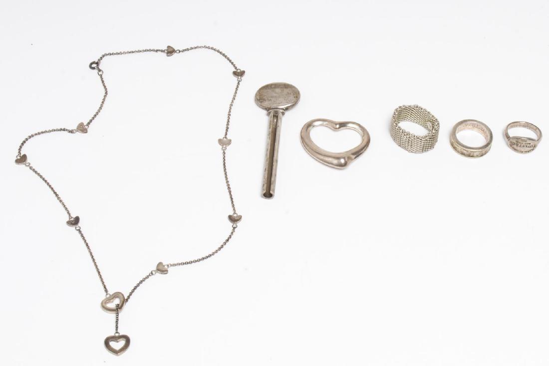 Tiffany Silver Jewelry, Assorted Vintage, 6 Pieces (1 of 8)