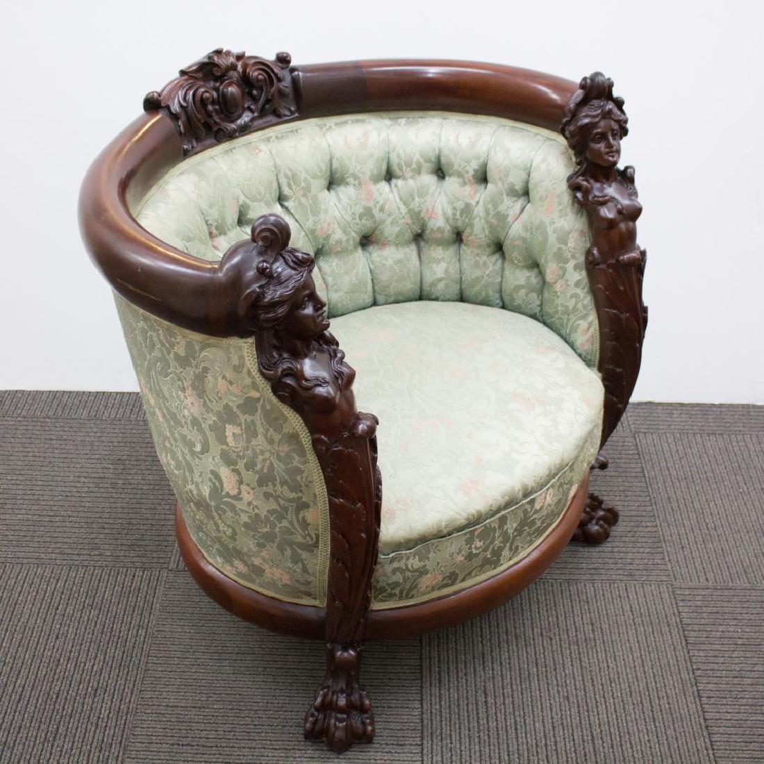 Victorian on sale barrel chair