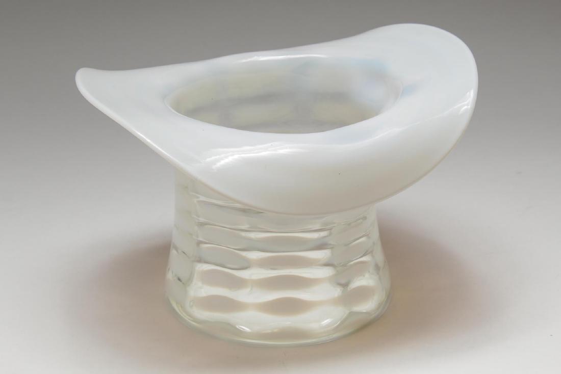Fenton Deco Opalescent Glass Top Hat Ice Bucket (1 of 4)