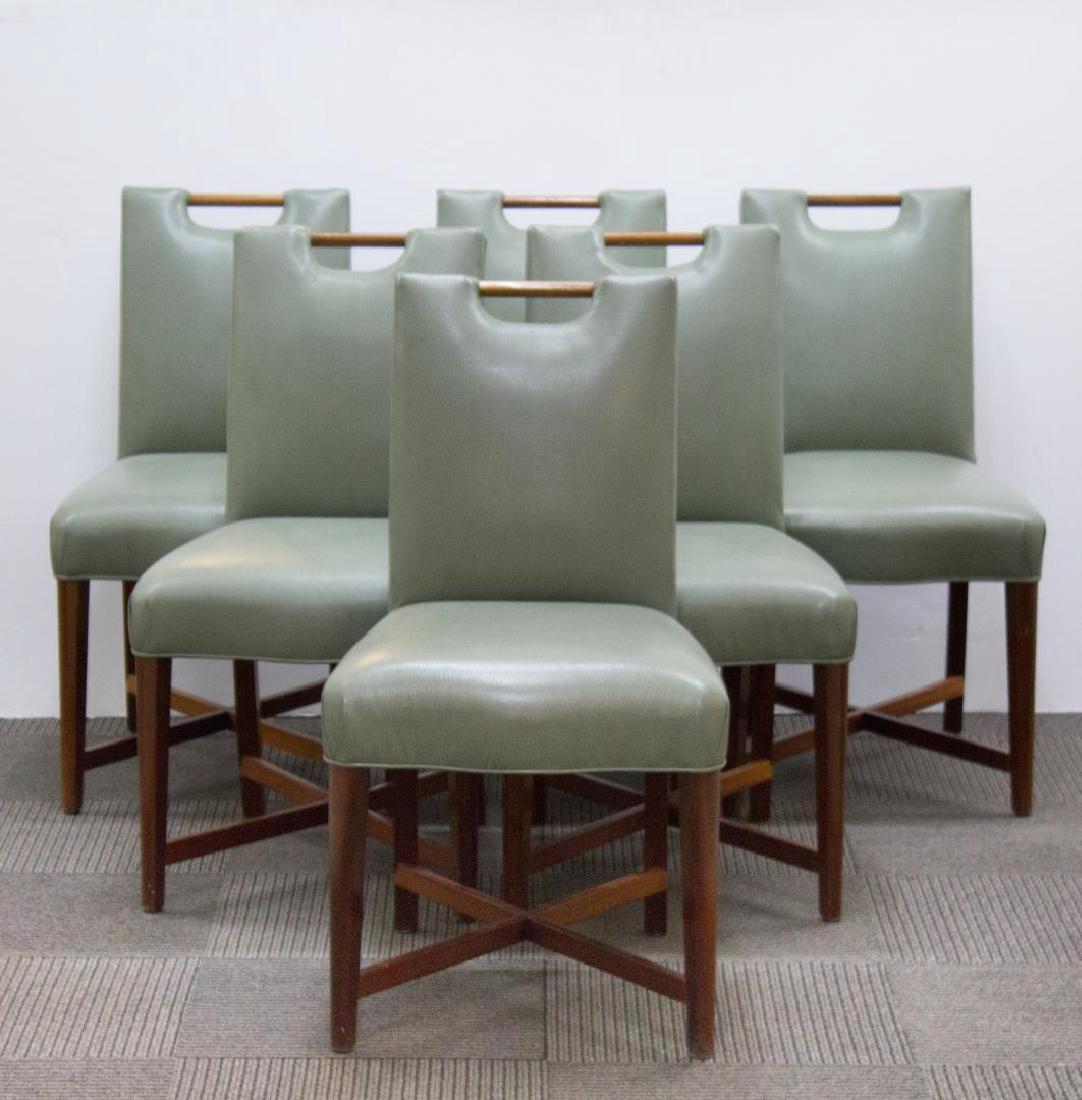 Mid-Century Modern Leather Side Chairs, 6 (1 of 5)