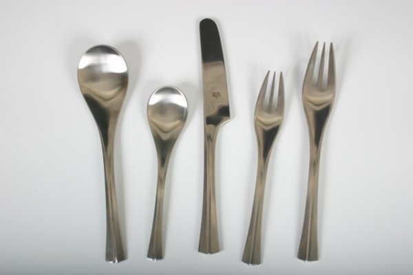 Service for 12 Early Dansk Stainless Steel Flatware