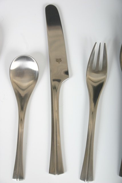 Service for 12 Early Dansk Stainless Steel Flatware - 3