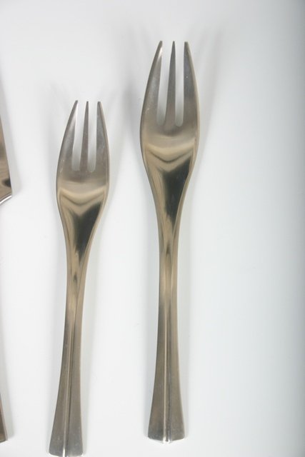 Service for 12 Early Dansk Stainless Steel Flatware - 4