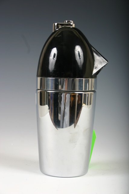 Norman Bel Geddes Chrome & Black Soda King Syphon