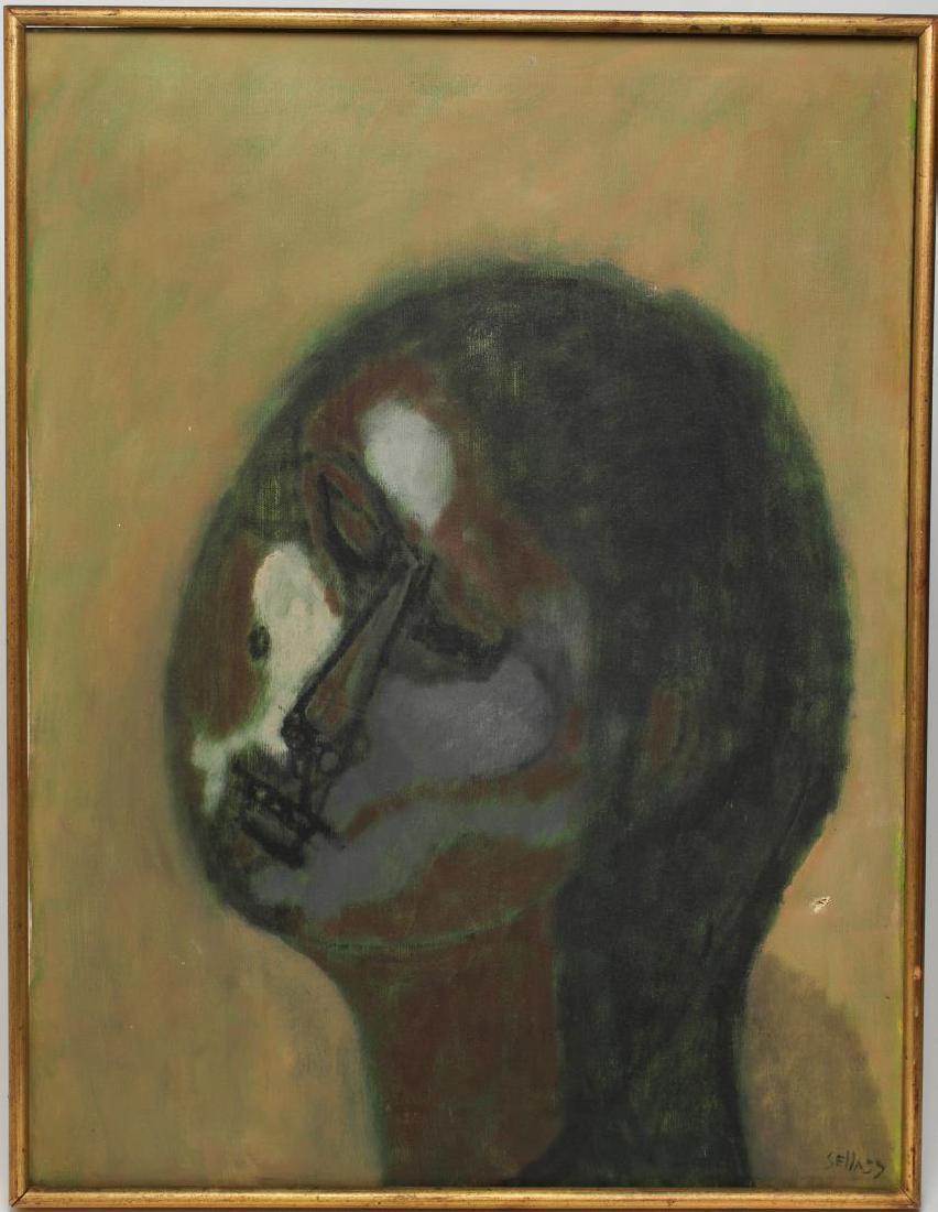 Signed Sella- Portrait of Woman, Oil on Canvas (1 of 4)