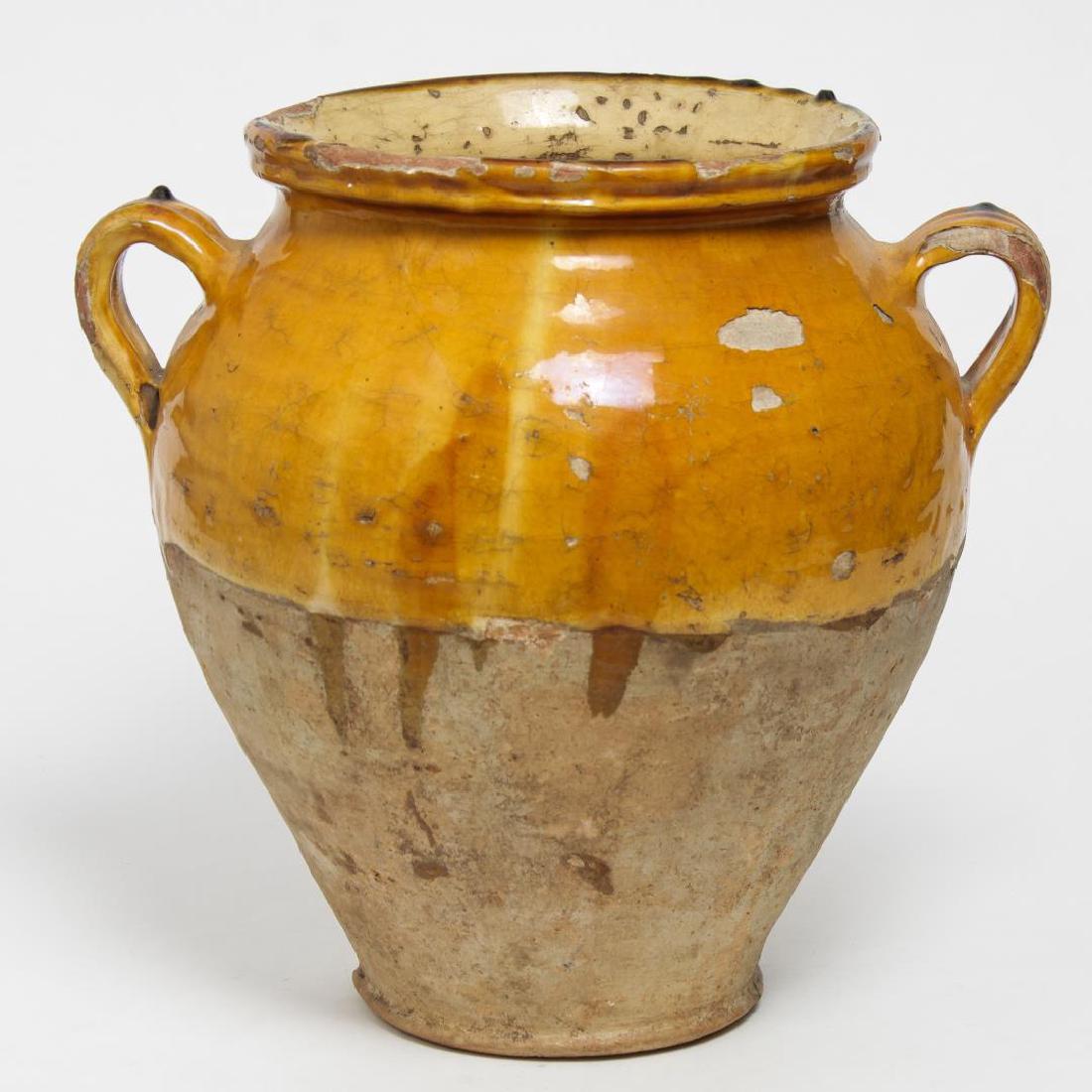 Chinese Ceramic Half-Glazed Pot, Likely Early Ware (1 of 5)