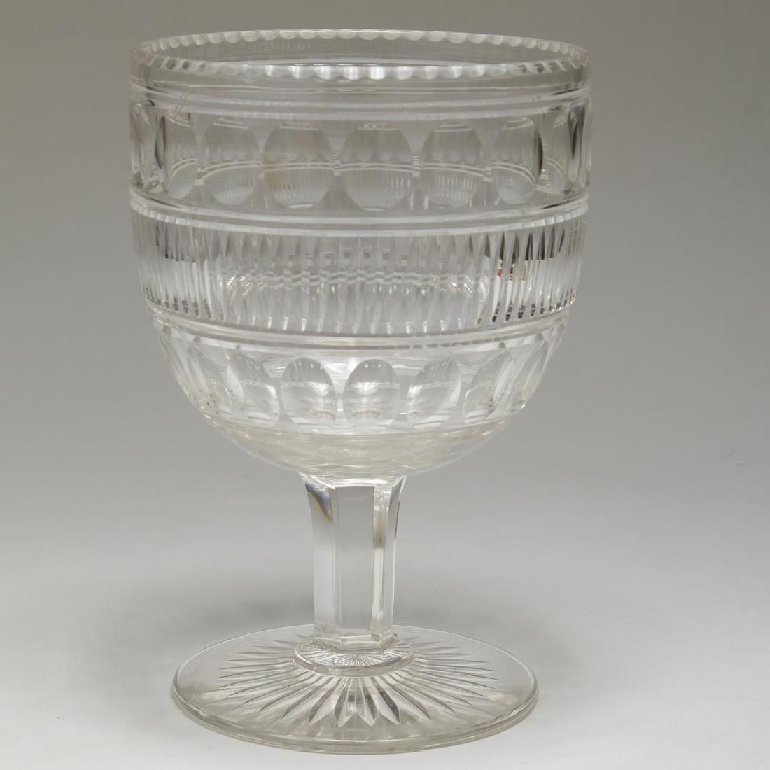 English Cut Crystal Footed Trifle Dish (1 of 4)