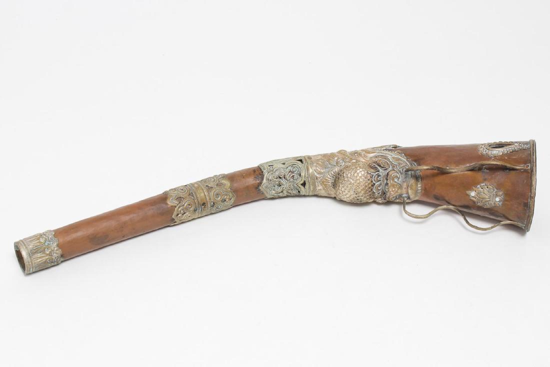 Tibetan Trumpet or Horn, Himalayan Metalwork (1 of 5)
