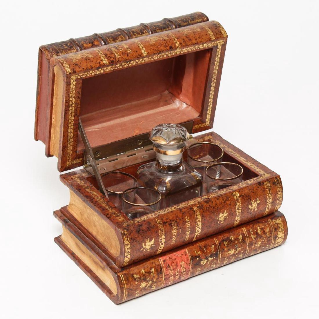 French "Stacked Books" Small Tantalus Set (1 of 5)