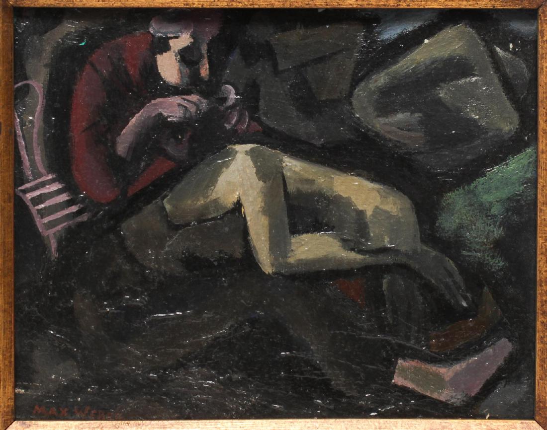 Signed Max Weber- Oil on Canvas (1 of 3)