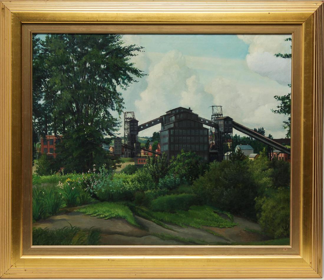 Signed Nicholas Conto- Landscape Oil on Canvas (1 of 3)