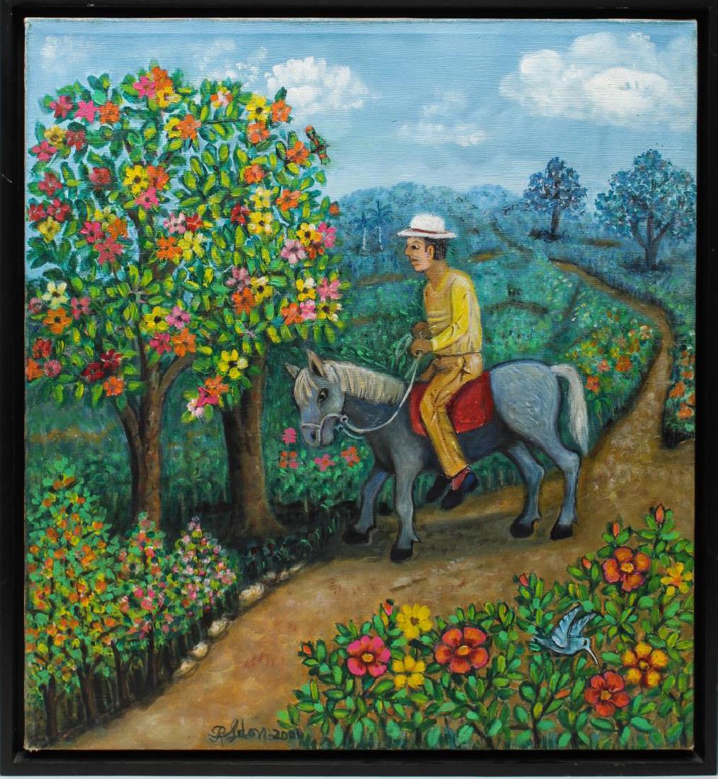 Reina Ledon Perez (Cuban, b. 1927)- Folk Painting (1 of 4)