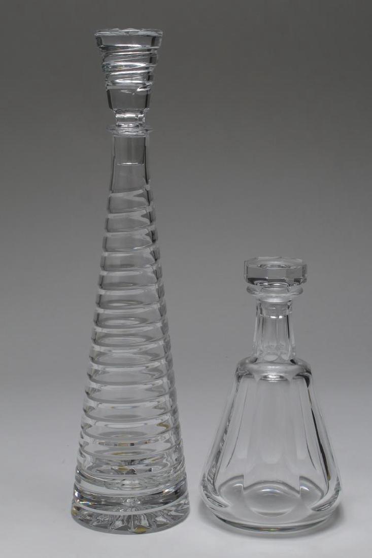 Vintage Lead Crystal Decanters, Baccarat & Block