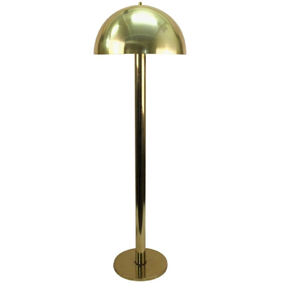 Laurel Mushroom Lamp, Mid-Century Modern, Brass (1 of 7)