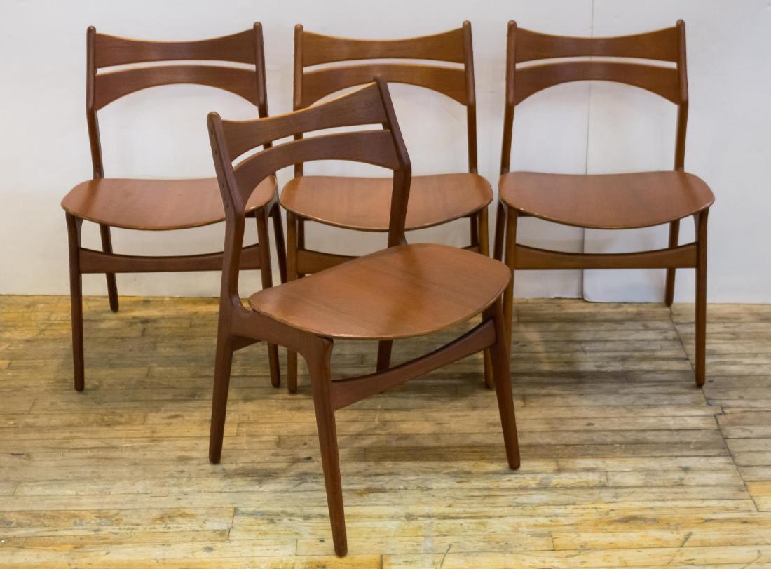 Erik Buck Danish Modern Side Chairs, Set of 4 (1 of 7)