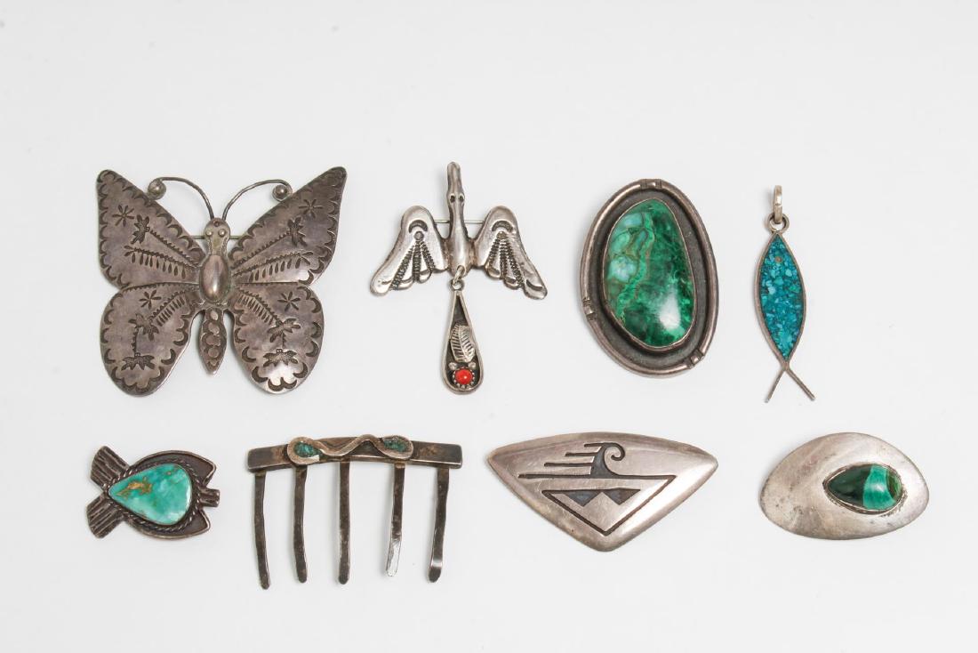 Ameican Indian & Other Silver & Stones Jewelry (1 of 9)