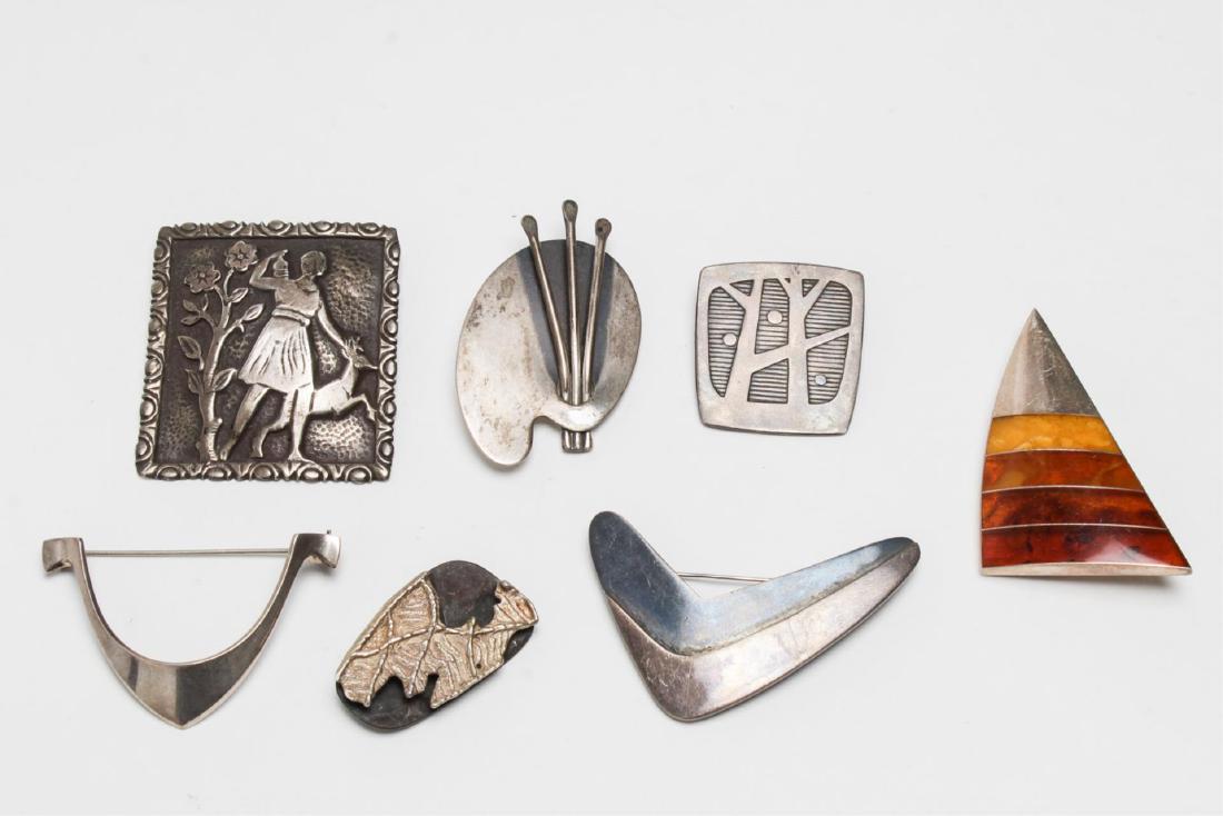 Modernist & Other Silver Pins, inc. Tone Vigland (1 of 5)