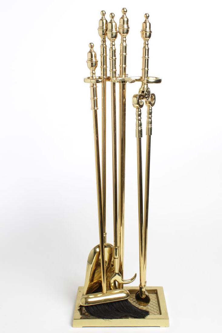 Brass Fireplace Tools, Vintage 5-Piece Set (1 of 7)