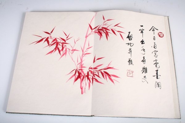 20th C Chinese Album Painting with Calligraphy - 2