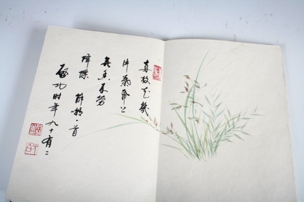 20th C Chinese Album Painting with Calligraphy - 5