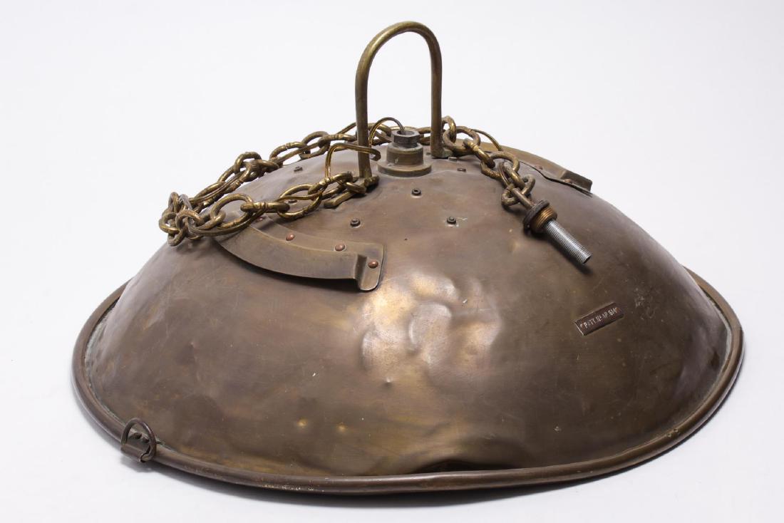 Industrial Brass Pendant Light, Monumental Scale (1 of 6)