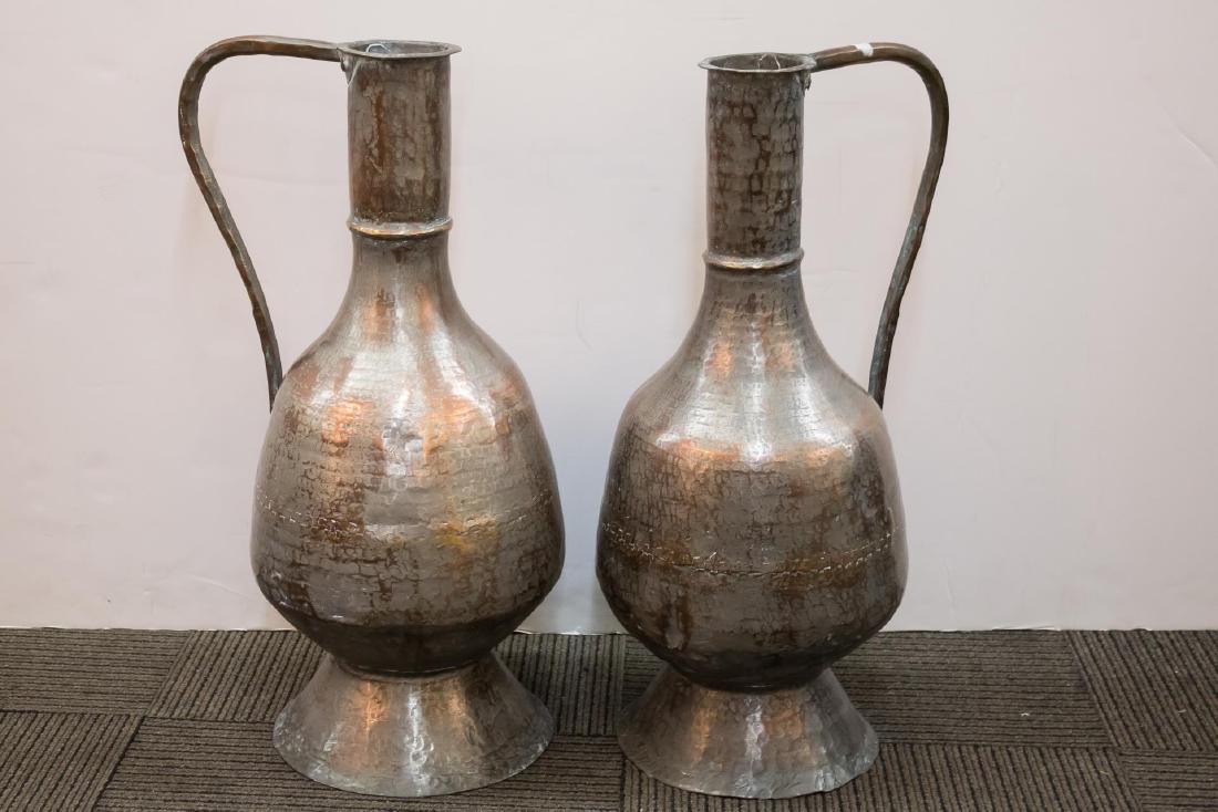 Turkish Monumental Copper Water Pitchers, 2 (1 of 4)