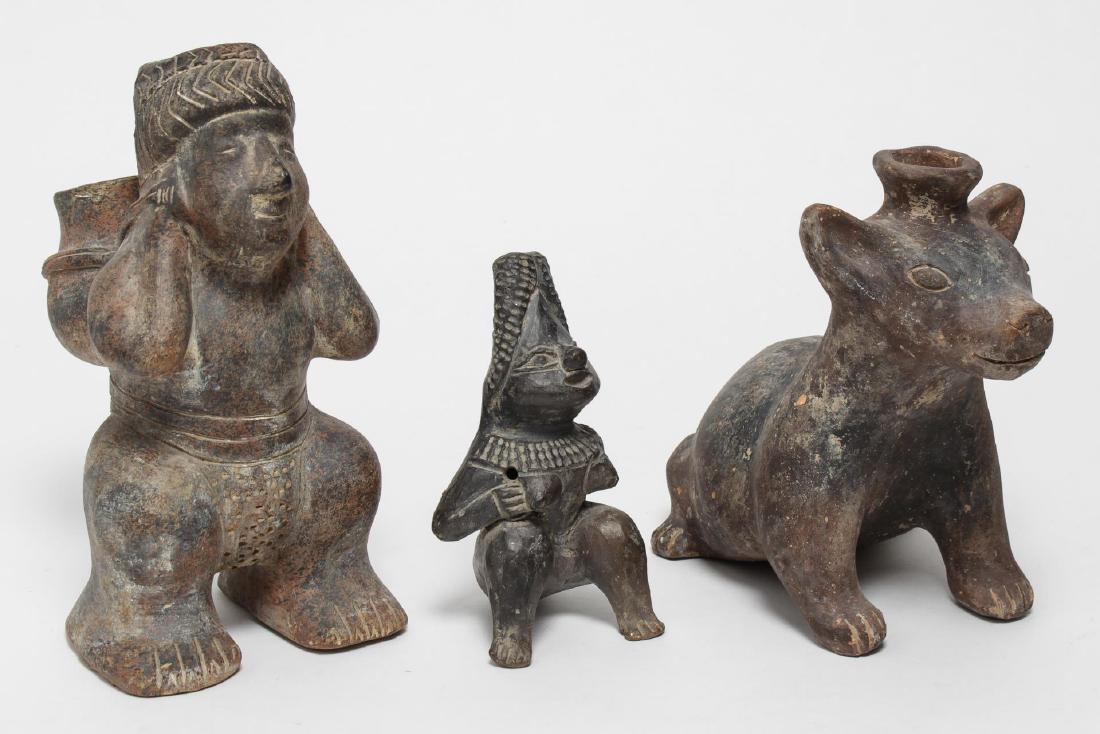 Pre-Columbian Manner Pottery- Colima Dog & 2 More (1 of 10)