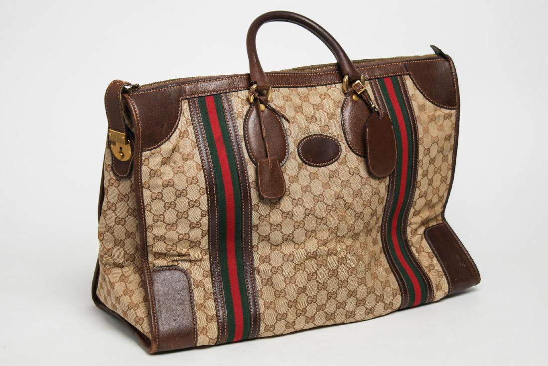 Vintage Gucci Travel Duffel Bag, Monogram Canvas (1 of 10)