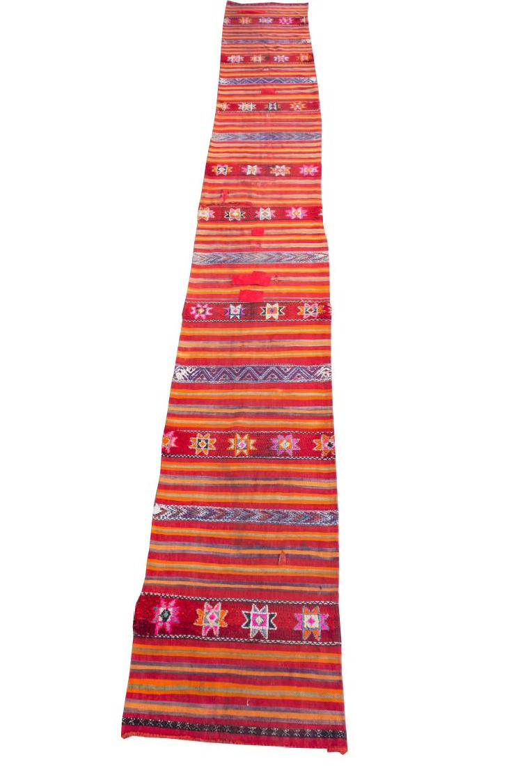 Mexican Woven Wool Runner Rug, 2' 9" X 20' 6" (1 of 8)