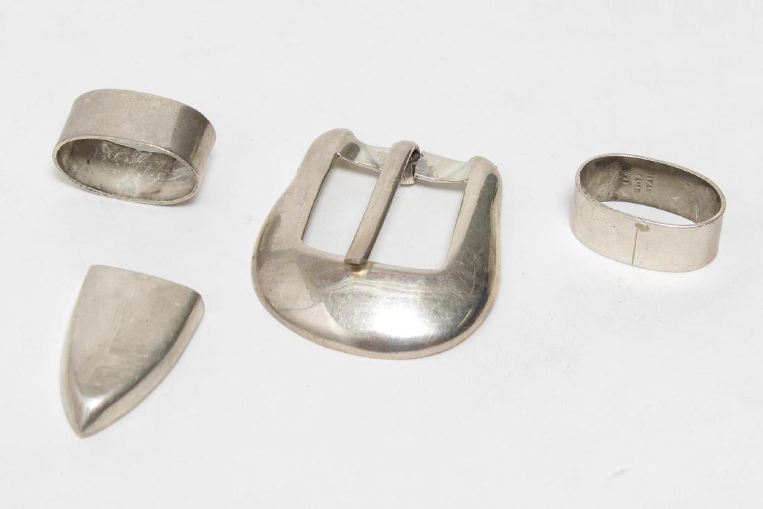 Vintage Silver Belt Buckle Group, 4 Pieces (1 of 2)