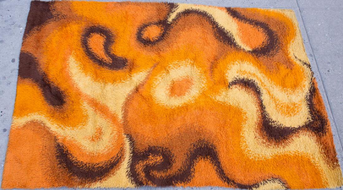 Danish Modern Rya Rug- 5' 5" X 7' 9" (1 of 5)