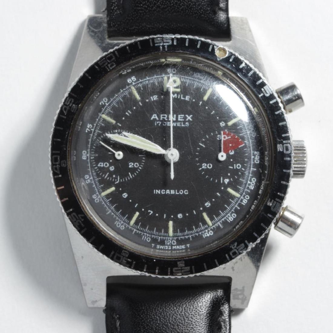 Vintage Arnex Incabloc Tachymeter Watch