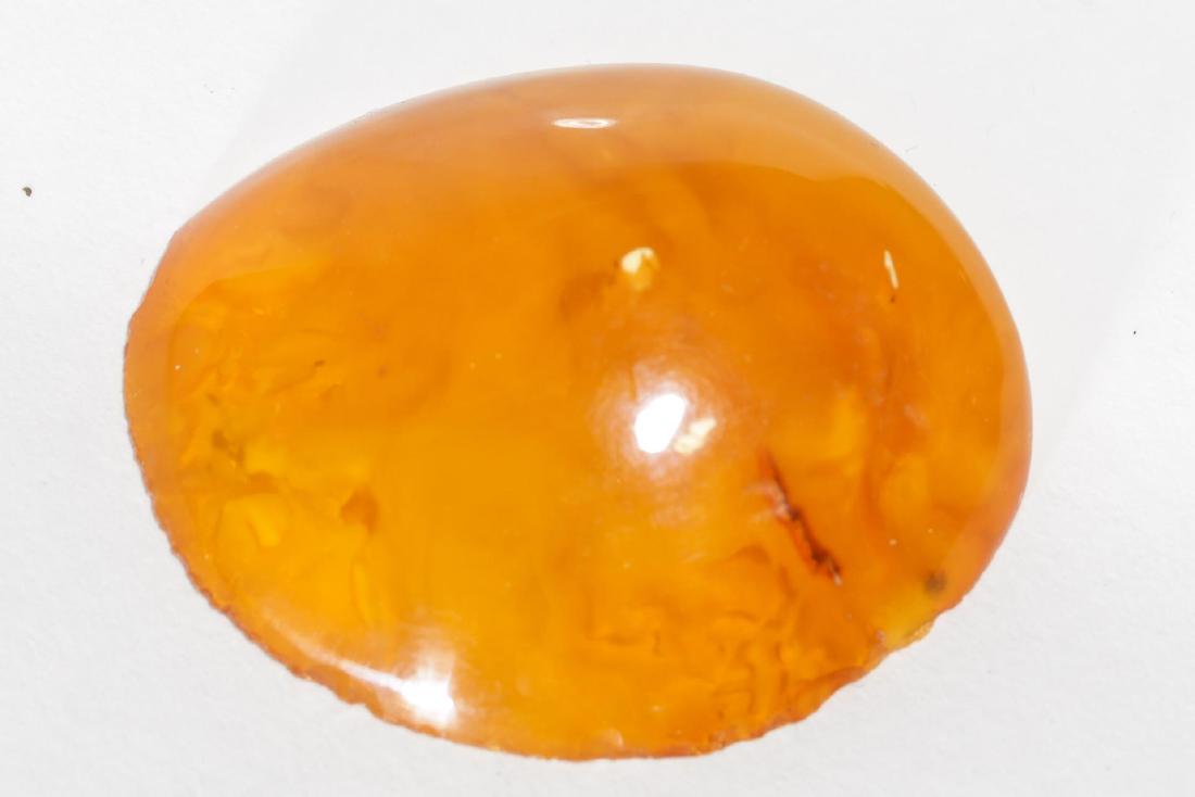 Amber Specimen, Large Cabochon Nugget, 2.75" L (1 of 4)