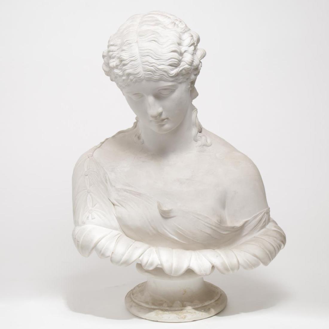 Vintage Neoclassical Plaster Bust of a Woman (1 of 7)