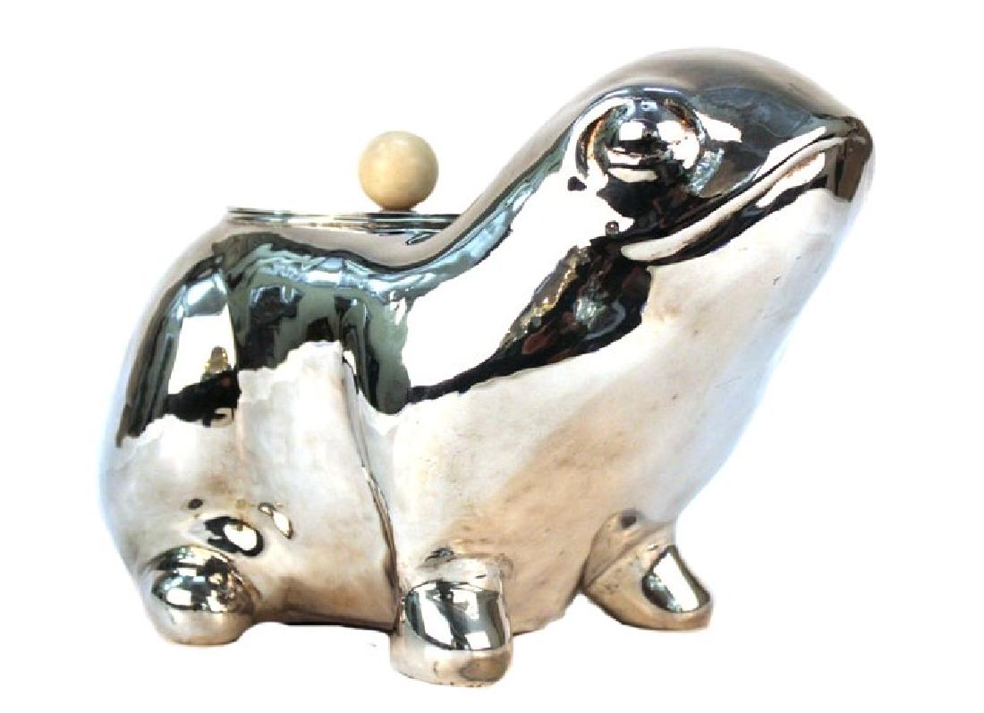 Mika Mid-Century Modern Ice Bucket, Frog-Form (1 of 9)