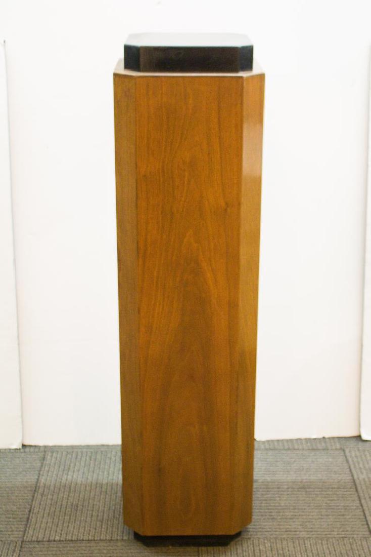 Vintage Mahogany Pedestal, Wood & Lacquer (1 of 2)