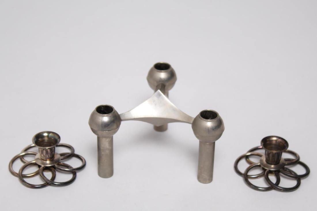 Danish Modern Nagel Stoffi Candelabrum, & 2 Others (1 of 6)