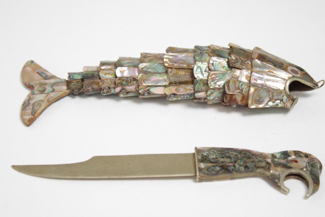 Mexican Abalone Bottle Openers, Fish & Parrot (1 of 9)