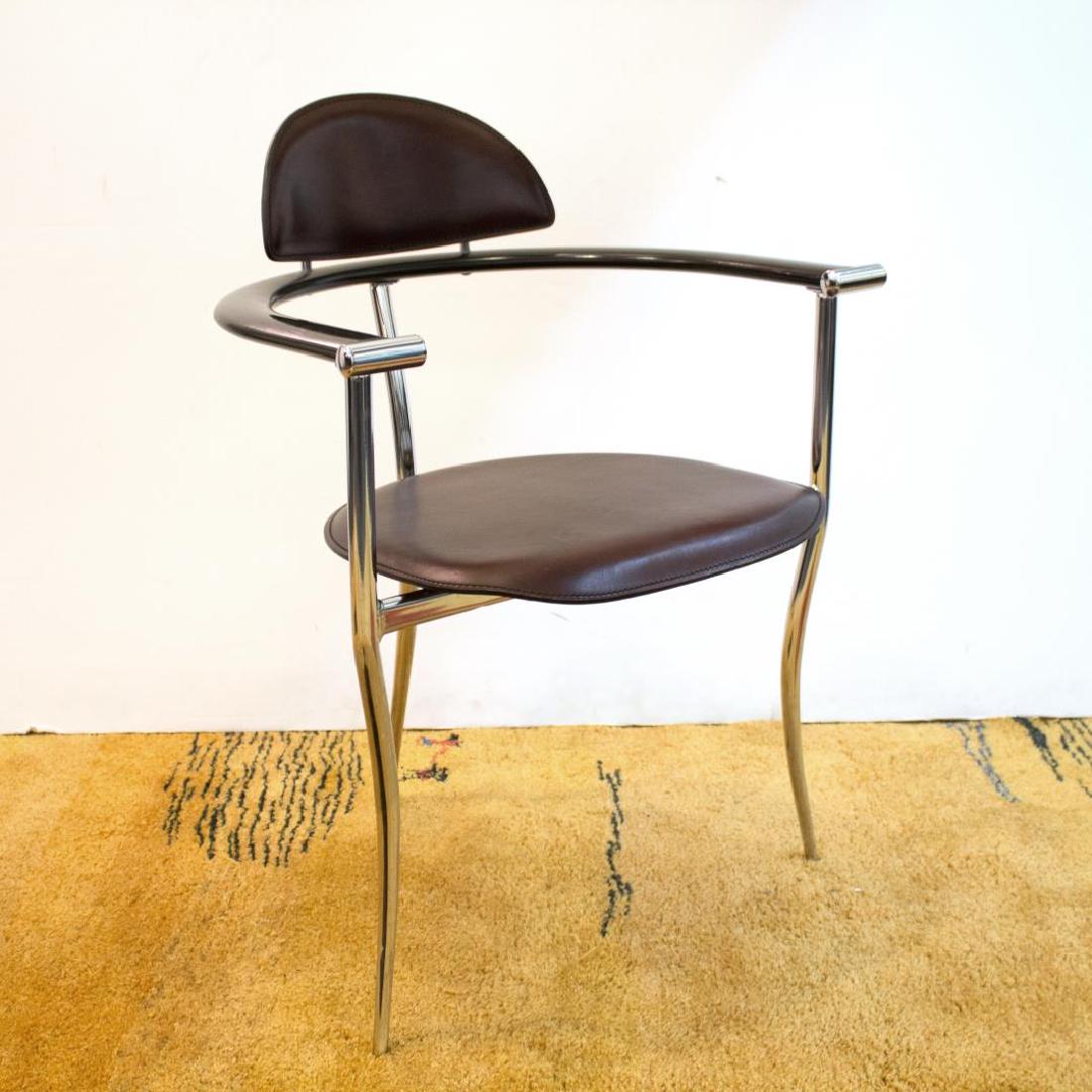 Arrben 'Marilyn' Italian Leather Three-Leg Chair (1 of 5)