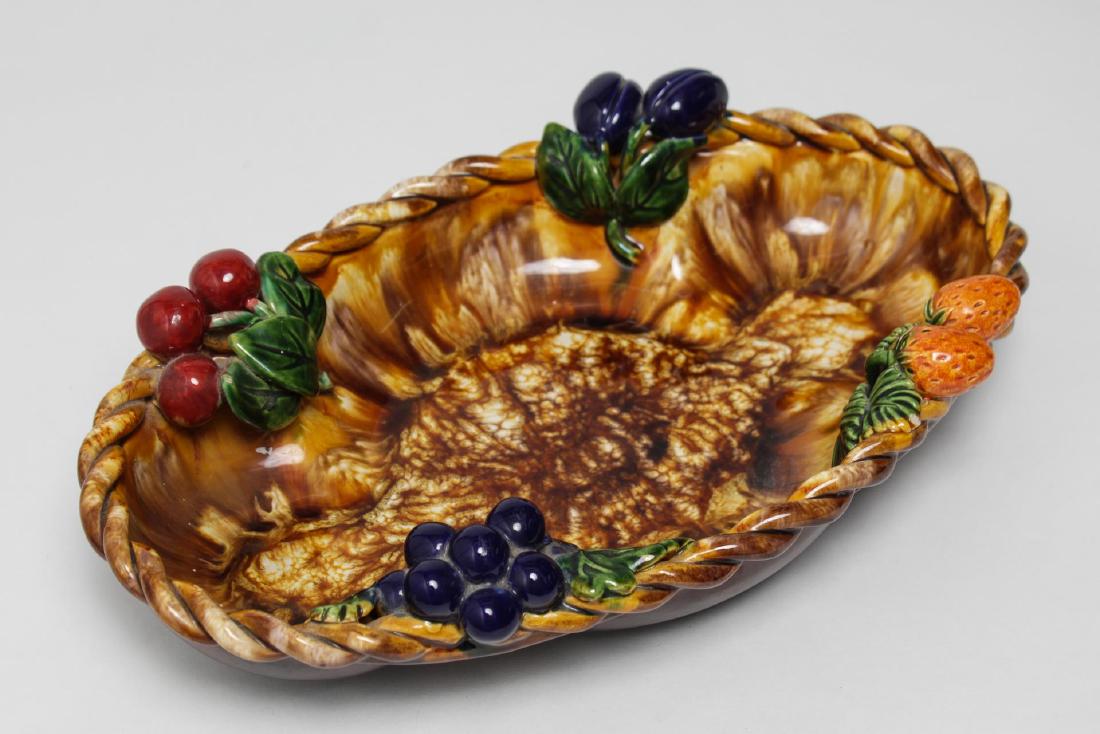 St. Peter Graz Austrian Majolica Centerpiece Bowl