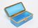 French Art Deco Glass Box, Opaline Blue & Ormolu - 3