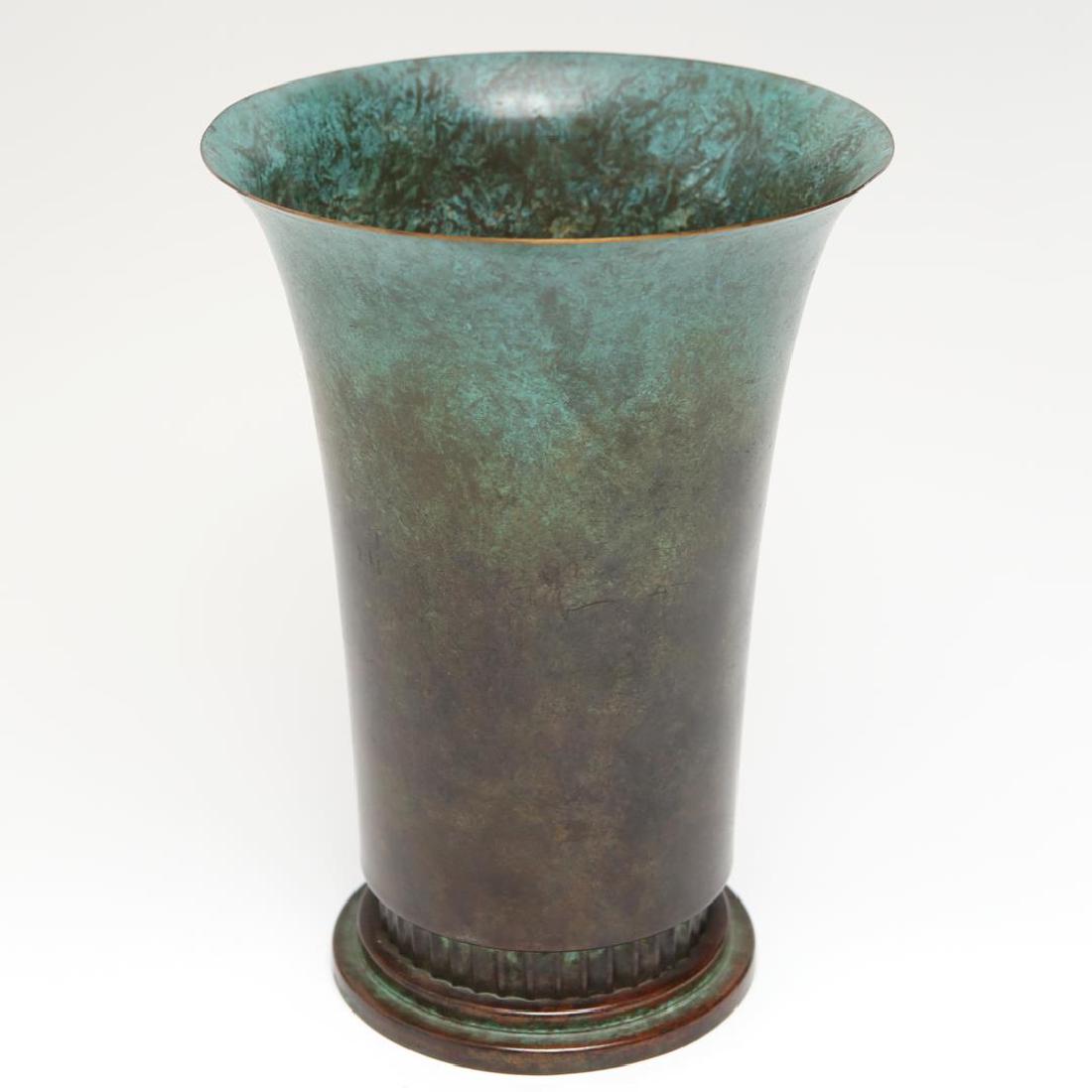 Vintage Arts & Crafts Bronze Vase, Carl Sorensen (1 of 6)