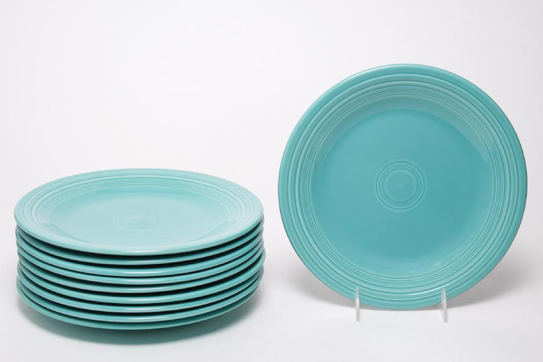 Homer Laughlin Fiestaware Dinner Plates, Set of 10 (1 of 3)