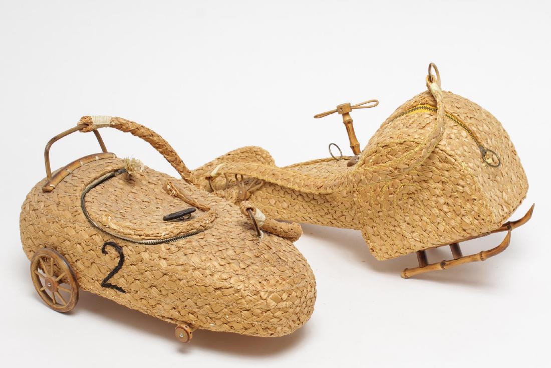 Marcus Bros. Italy- Novelty Handbags, Woven Straw (1 of 6)