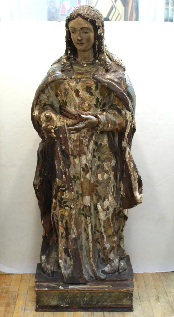 Italian/Spanish Virgin Mary, Life-Size Statue (1 of 20)