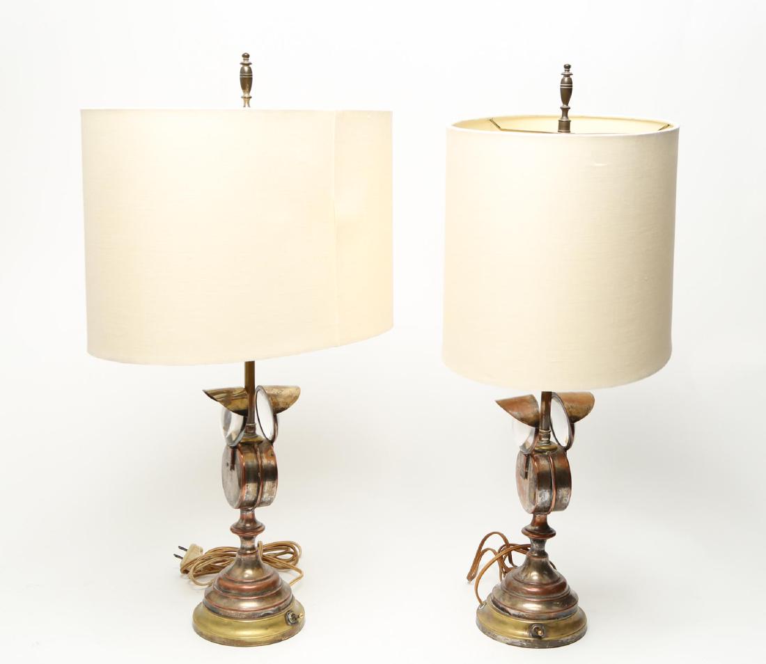 English Silvered Copper Lamps, Vintage (1 of 8)