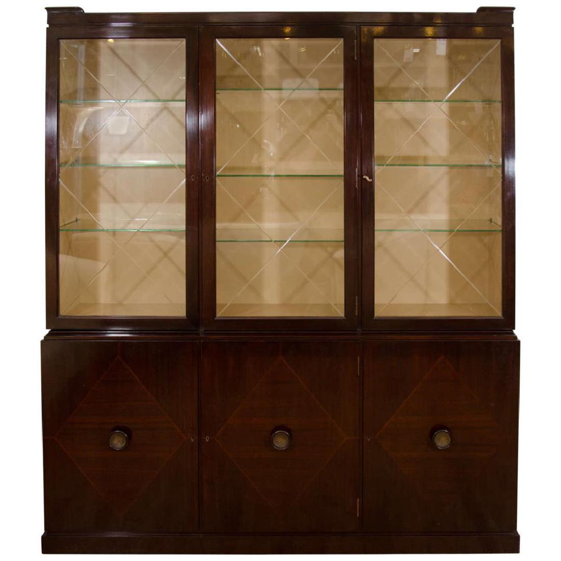 Tommi Parzinger/Charak Modern Mahogany Breakfront (1 of 8)