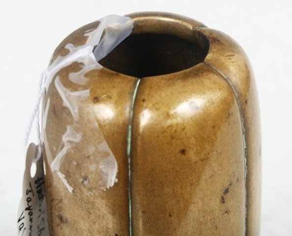Japanese Bronze Vessel with 3 Metal Inlay c1900 - 4